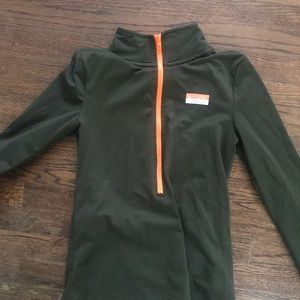 PINK Army green zip up